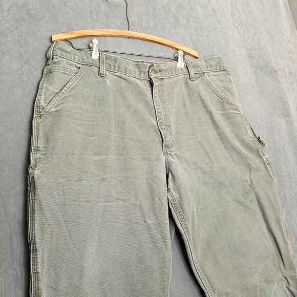 Carhartt B11 MOS Dungaree Fit Work Pants Men’s 38"x30" Moss Green  A3-29 - Picture 2 of 7